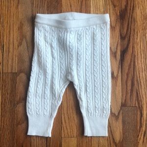 baby gap | creme cable leggings | size 0-3 months